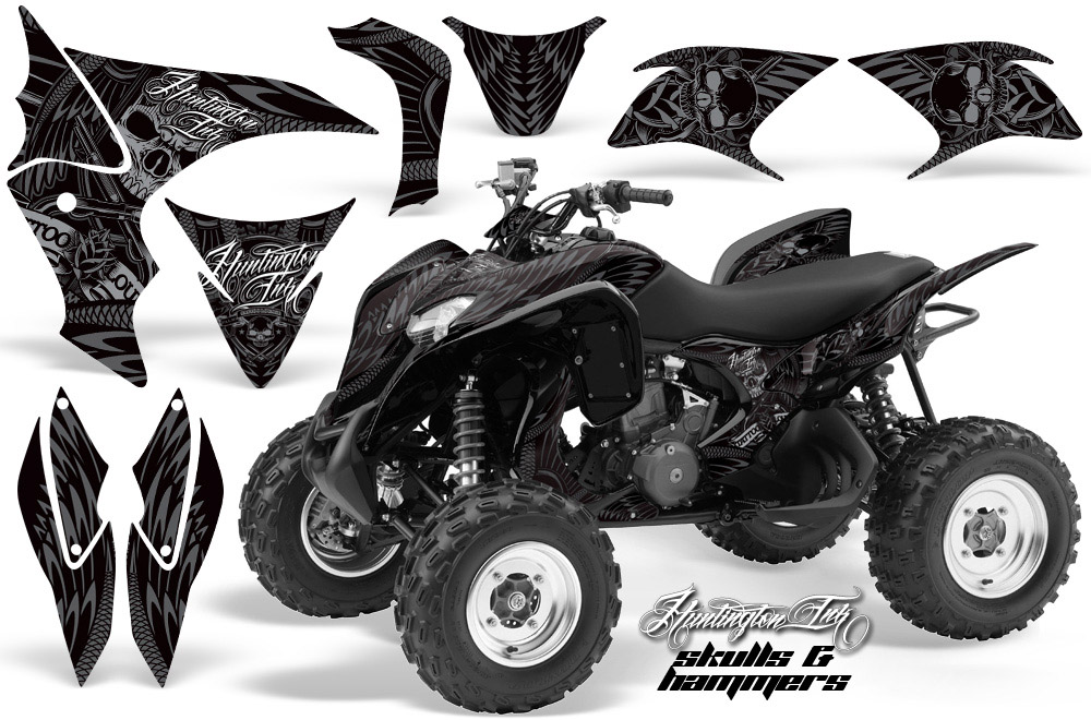 Honda TRX 700 Graphics HI SkullsHammers BLACK